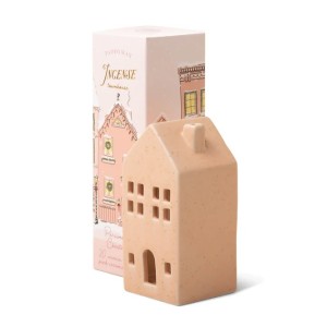 IN0019EU Ceramic Village Incense Holders Paddywax with 20 Cones - Pink Townhouse Persimmon Chestnut